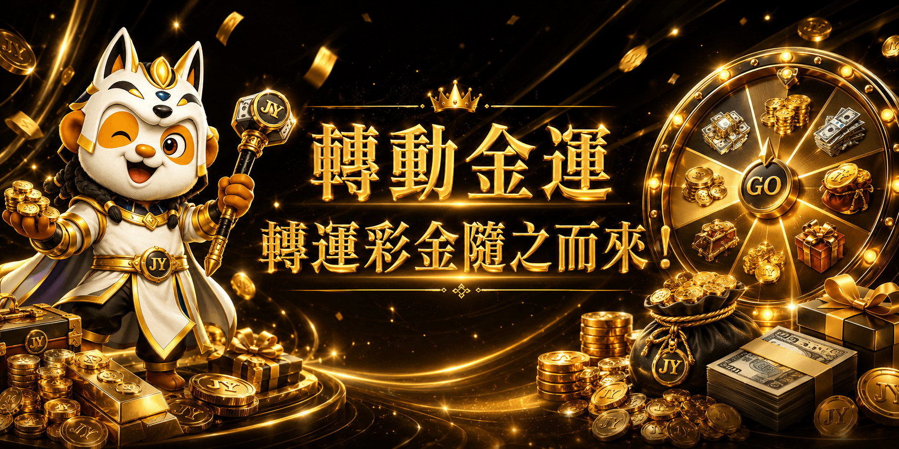 轉動金運，轉運彩金隨之而來！
